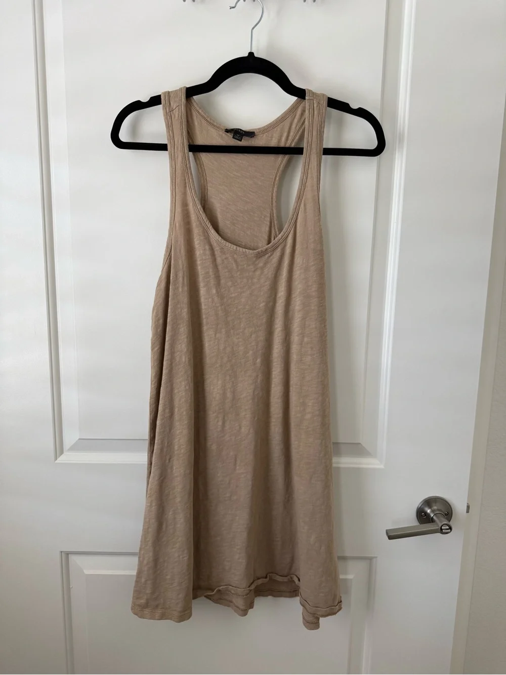 J.Crew Swingy Mini Tank Dress in Desert Sand
